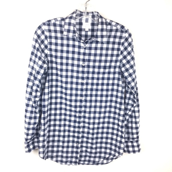 J. Crew Tops - J. Crew Gingham Classic Button-Down Shirt Boy Fit
